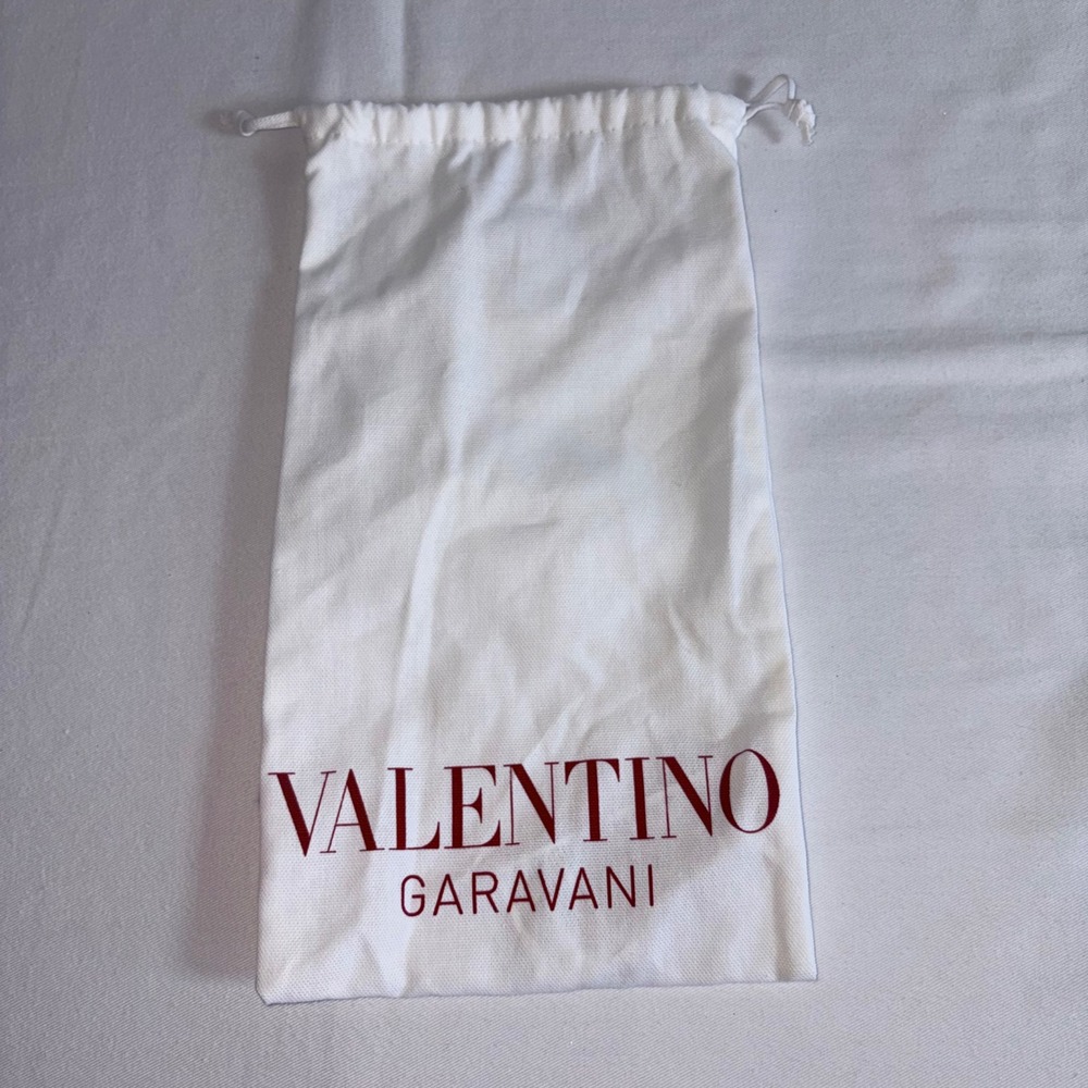 Valentino Garavani Dust Bag OS White Excellent Cotton Drawstring Logo Accessory
